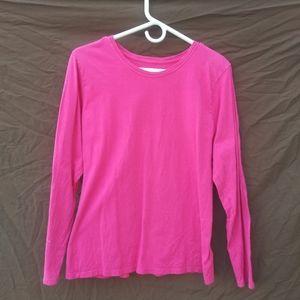BOGO free Hanes pink long sleeve tee shirt